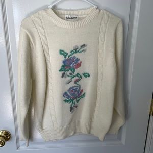 Vintage Floral Sweater